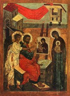 Евангелист Лука пишущий икону Богородицы